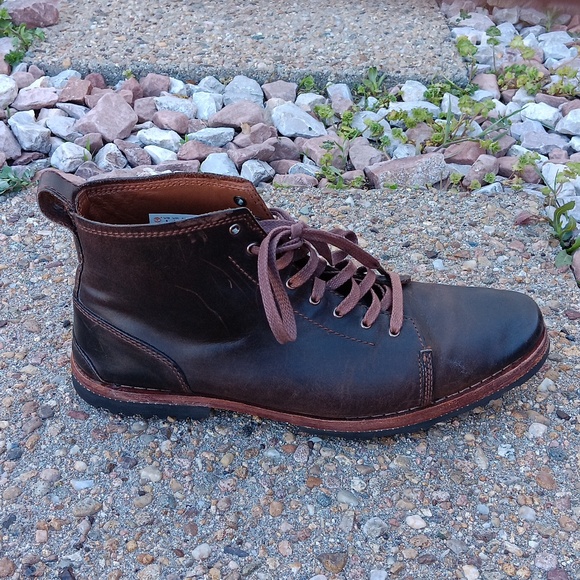 Timberland brown leather lace up boots mens sz 8 - Picture 5 of 11